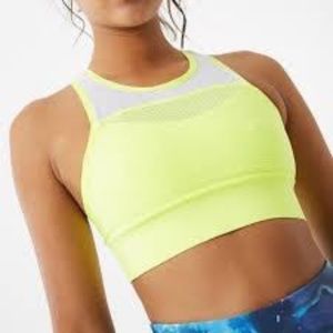 New Balance Determination Sports Bra Yellow Sz M